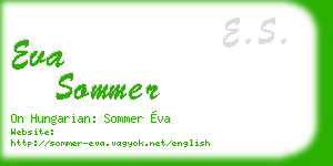 eva sommer business card