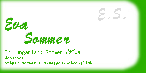 eva sommer business card